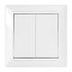 Выключатель Bylectrica Стиль С510-829Р 2 клавиши белый