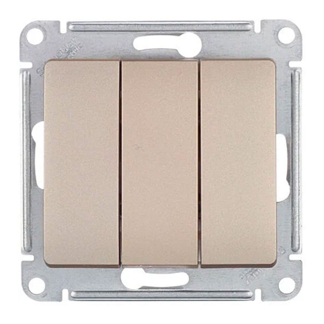 Выключатель Schneider Electric Glossa GSL000431 3 клавиши титан
