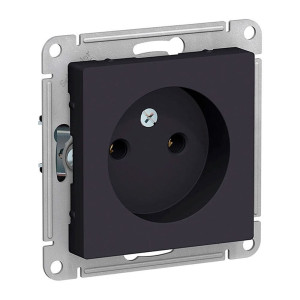 Розетка Schneider Electric AtlasDesign ATN001041 без заземления карбон