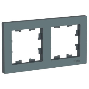Рамка Schneider Electric AtlasDesign ATN000702 2 поста грифель