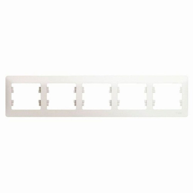 Рамка Schneider Electric Glossa GSL000605 5 постов горизонтальная перламутр