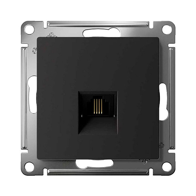 Розетка телефонная Schneider Electric AtlasDesign ATN001081 RJ11 карбон