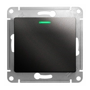 Выключатель Schneider Electric Glossa GSL000713 1 клавиша с подсветкой антрацит