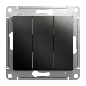 Выключатель Schneider Electric Glossa GSL000731 3 клавиши антрацит