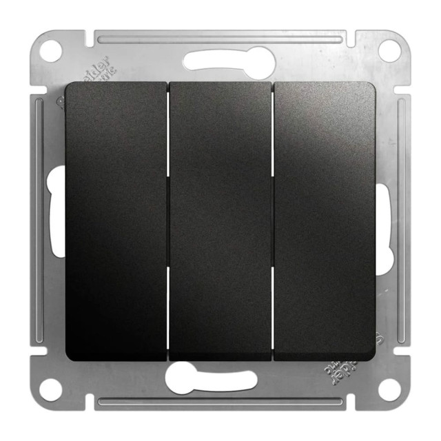 Выключатель Schneider Electric Glossa GSL000731 3 клавиши антрацит
