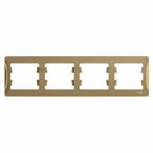 Рамка Schneider Electric Glossa GSL000404 4 поста горизонтальная титан