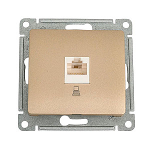 Розетка компьютерная Schneider Electric Glossa GSL000481K RJ45 титан