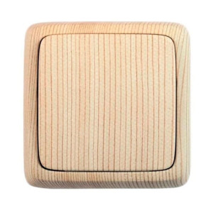 Выключатель Hegel Alfa ВА10-113-02 1 клавиша сосна