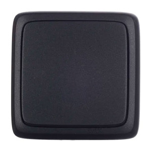 Выключатель Hegel Alfa ВА10-113-08 1 клавиша черный