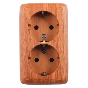 Розетка Hegel Alfa РА16-153-05 2 гнезда с заземлением белая