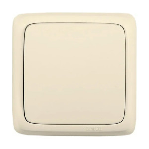 Выключатель проходной Hegel ВА10-163-01 1 клавиша слоновая кость