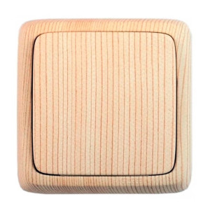 Выключатель проходной Hegel ВА10-163-02 1 клавиша сосна