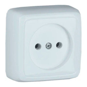 Розетка Hegel Alfa РА16-103 без заземления белая