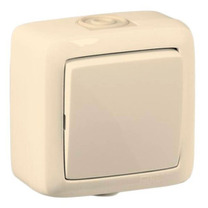Выключатель Hegel Alfa ВА10-211-01 1 клавиша слоновая кость