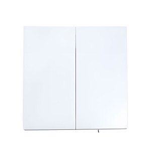 Выключатель Lezard Zima 704-0288-101QC 2 клавиши безвинтовой зажим/клемма белый