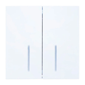 Выключатель Lezard Zima 704-0288-112QC 2 клавиши безвинтовой с подсветкой белый