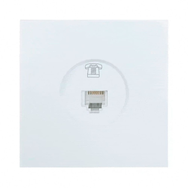 Розетка телефонная Lezard Zima 704-0288-137 белый