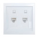 Розетка компьютерная Lezard Zima 704-0288-141 2 гнезда белый