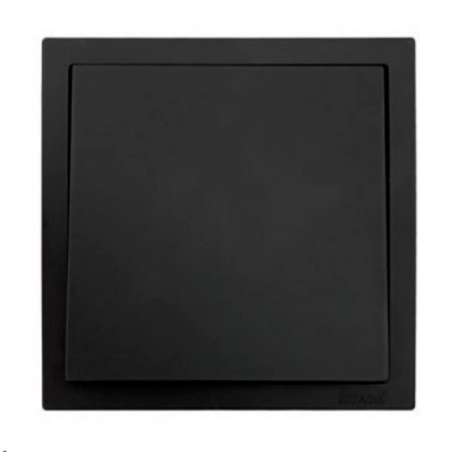 Выключатель Lezard Zima 704-4288-100QC 1 клавиша безвинтовой зажим/клемма черный бархат