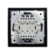 Выключатель Lezard Zima 704-4288-101QC 2 клавиши безвинтовой зажим/клемма черный бархат