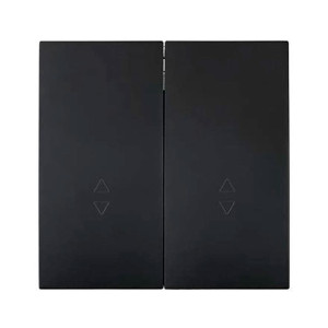 Выключатель проходной Lezard Zima 704-4288-106QC 2 клавиши безвинтовой зажим/клемма черный бархат