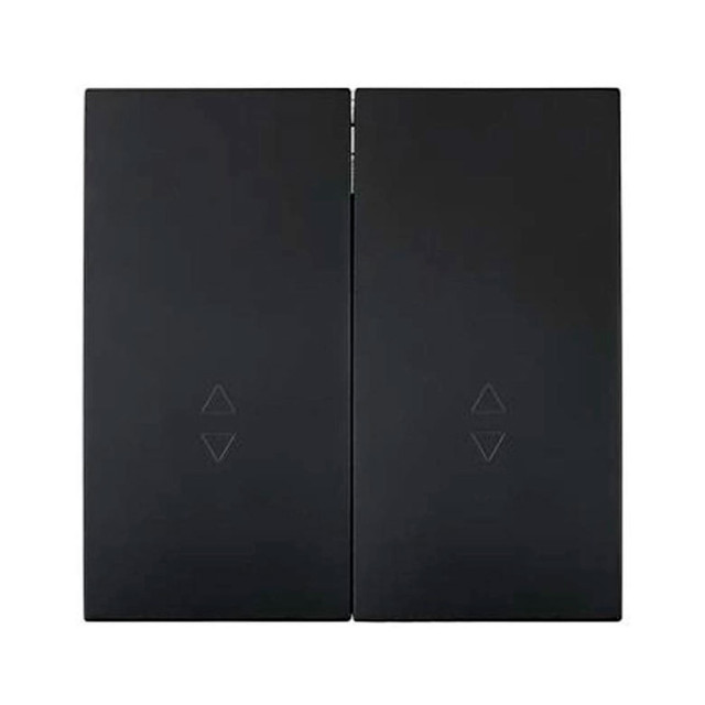 Выключатель проходной Lezard Zima 704-4288-106QC 2 клавиши безвинтовой зажим/клемма черный бархат