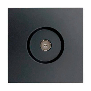 Розетка TV Lezard Zima 704-4288-130 оконечная черный бархат