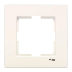 Рамка Viko Karre 90960210 1 пост кремовый