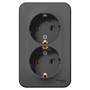 Розетка Schneider Electric Blanca BLNRA010216 с заземлением антрацит