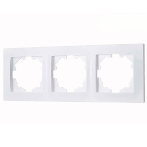 Рамка EL-BI Vega 510-015600-227 3 поста белоснежная
