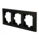 Рамка EL-BI Vega 510-014800-227 3 поста вантаблэк