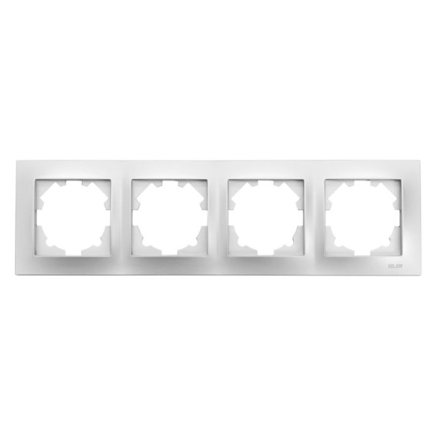Рамка EL-BI Vega 510-011000-228 4 поста серебро