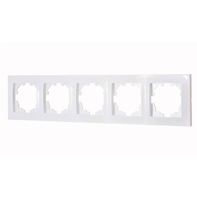 Рамка EL-BI Vega 510-015600-250 5 постов белоснежная