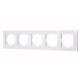 Рамка EL-BI Vega 510-015600-250 5 постов белоснежная