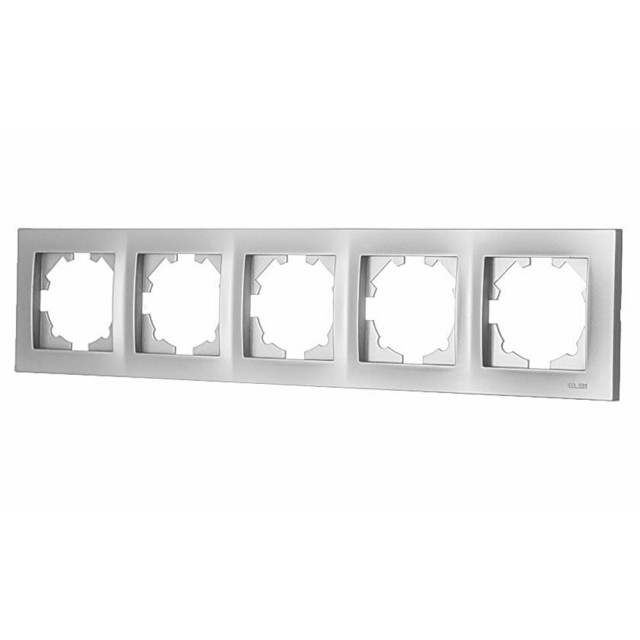 Рамка EL-BI Vega 510-011000-250 5 постов серебро