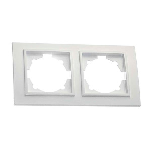 Рамка EL-BI Zena 500-015600-226 2 поста белоснежная