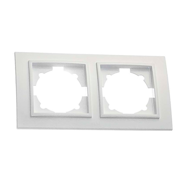 Рамка EL-BI Zena 500-015600-226 2 поста белоснежная