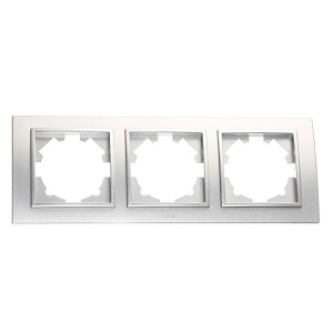Рамка EL-BI Zena 500-011000-227 3 поста серебро