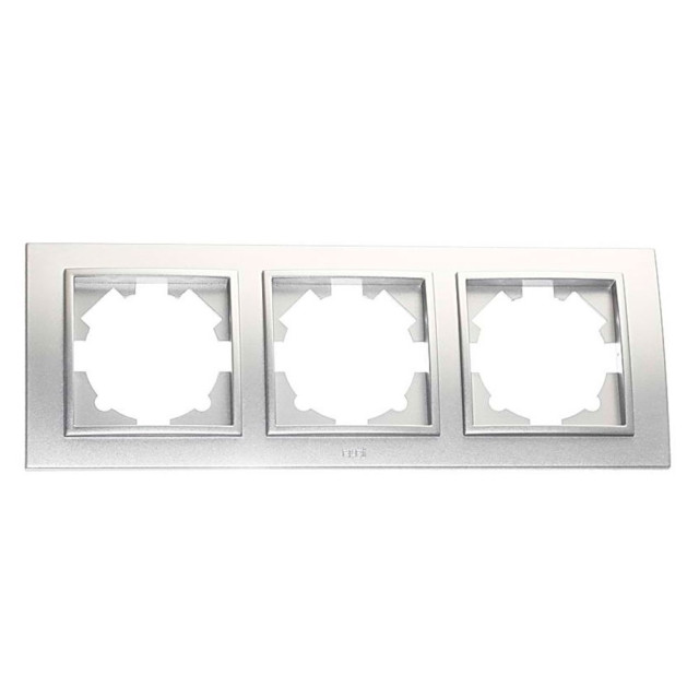 Рамка EL-BI Zena 500-011000-227 3 поста серебро