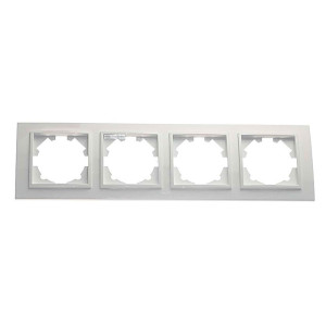 Рамка EL-BI Zena 500-015600-228 4 поста белоснежная