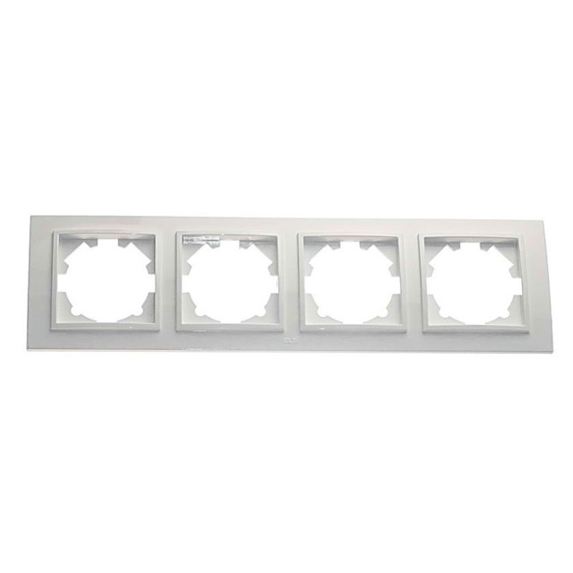 Рамка EL-BI Zena 500-015600-228 4 поста белоснежная