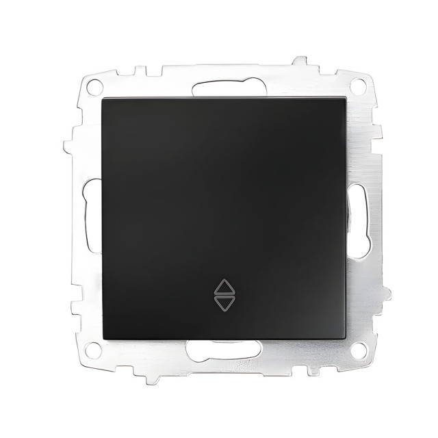 Выключатель проходной EL-BI Zena-Vega 609-014800-209 1 клавиша вантаблэк