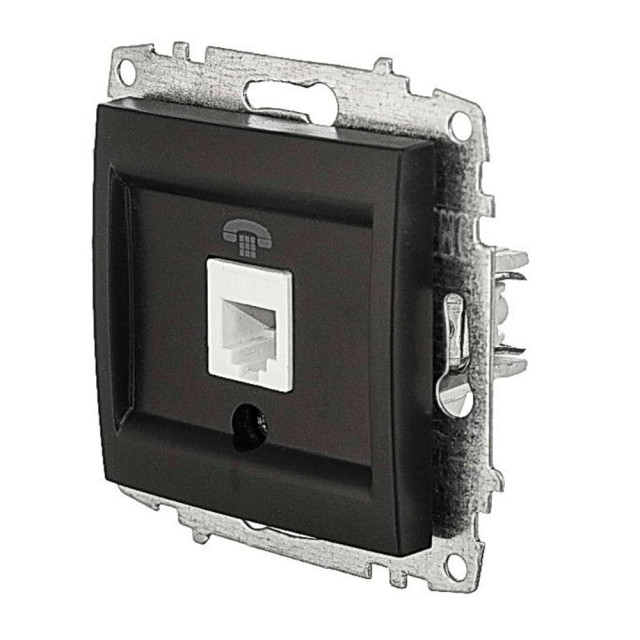 Розетка телефонная EL-BI Zena-Vega 609-014800-221 вантаблэк