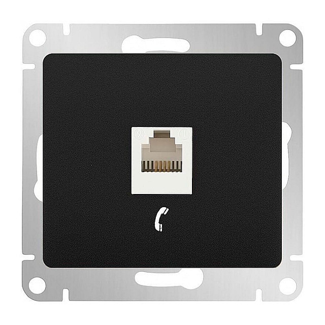Розетка телефонная Schneider Electric Glossa GSL000781T антрацит