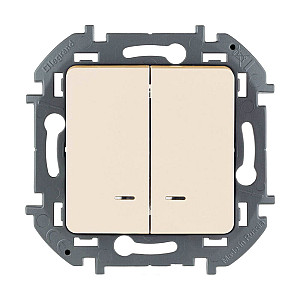 Выключатель Legrand Inspiria 673631 с подсветкой слоновая кость