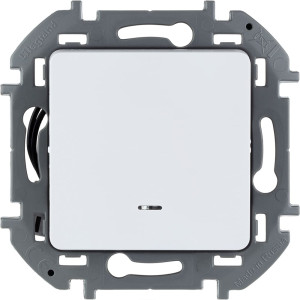 Выключатель с подсветкой Legrand Inspiria 673610 белый