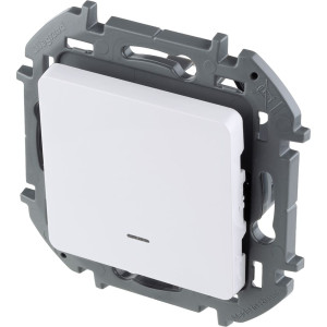 Выключатель с подсветкой Legrand Inspiria 673610 белый