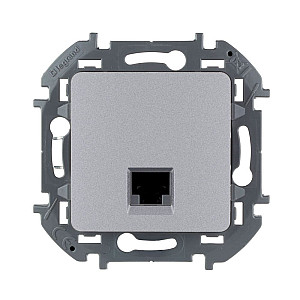 Розетка Legrand Inspiria 673827 1*RJ-45 UTP CAT5E алюминий