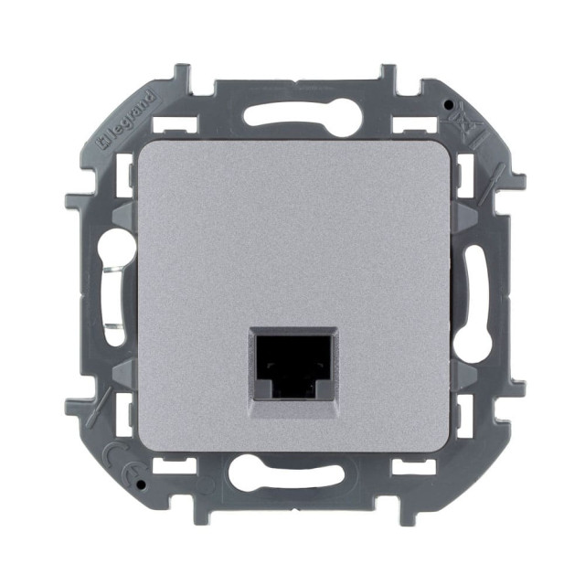 Розетка Legrand Inspiria 673827 1*RJ-45 UTP CAT5E алюминий
