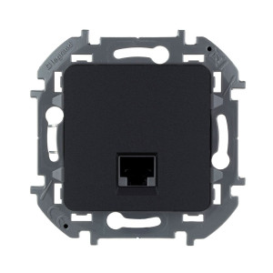 Розетка Legrand Inspiria 673828 1*RJ-45 UTP CAT5E антрацит